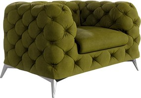 Зелено кадифено кресло Chelsea – Ropez
