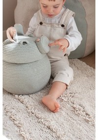 Светлосива текстилна детска кошница за играчки ø 25x30 cm Henry the Hippo – Lorena Canals