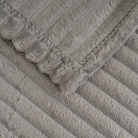 Сиво одеяло от микроплюш 130x160 cm Fur Velvet – Casa Selección