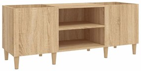 831928 vidaXL Шкаф за винилови плочи сонома дъб 121x38x48 см инженерно дърво
