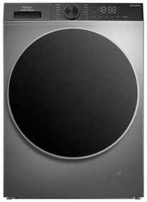 Пералня с предно зареждане Tesla WF91480TS, 1900W, 9 кг, 60 л, 14 програми, 1400 об/мин, Клас A, Steam Care, LED, Сребрист