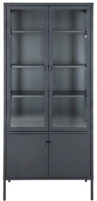 Черен метален шкаф 80x180 cm Brisbane - House Nordic