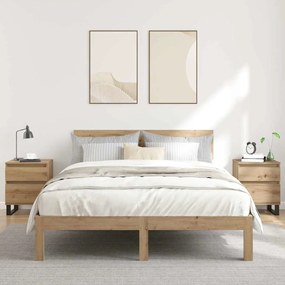 857439 vidaXL Нощни шкафчета 2 бр дъб артизан 40x35x50 см инженерно дърво