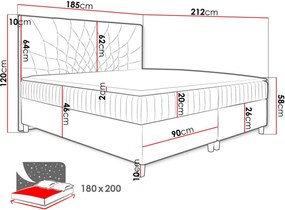 Тапицирано легло Prowansja-Mpez-180 x 200