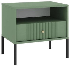 Нощно шкафче LUE зелено/черно