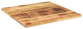 371415 vidaXL Плот за маса, 80x80x3,8см, квадратен, масивно дърво грубо манго