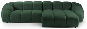 Зелен ъглов диван (десен ъгъл) Diana – Micadoni