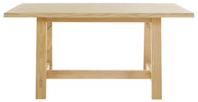 Трапезна маса от масивен бор в естествен цвят 90x160 cm Derby – Støraa