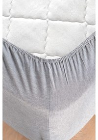 Черно и сиво памучно спално бельо за единично легло/разширено спално бельо с чаршаф 160x220 cm - Mila Home