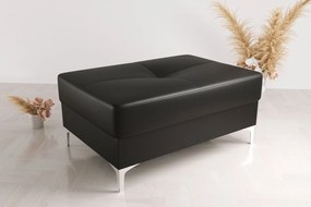 Табуретка Atlas 100-Черна кожа