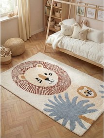 Кремав памучен детски килим подходящ за пране/ръчно изработен 140x200 cm Snuggle Leander – Hanse Home