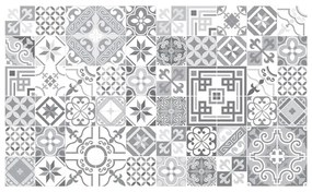 Комплект от 60 стикера за стена с винтидж дизайн в нюанс на сивото, 10 x 10 cm - Ambiance