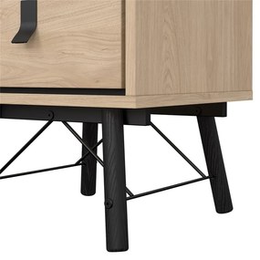 Нощно шкафче в дъбов декор в естествен цвят Ry - Tvilum