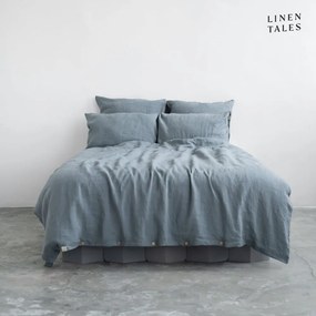 Светлосин ленен чаршаф за двойно легло 200x220 cm - Linen Tales