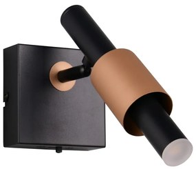 LED прожектор в черен и бронзов цвят 20,5x10 cm Ikaris – Trio Select