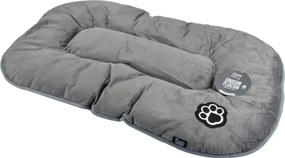 Сиво велурено легло за домашни любимци за куче 61x38 cm Flakes – Love Story