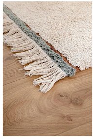 Син и кремав ръчно изработен памучен килим подходящ за пране 140x200 cm Lanes Vintage Blue – Lorena Canals