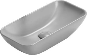 Mexen Klara умивалник над плот 46 x 23 cm, светлосив мат - 21564661