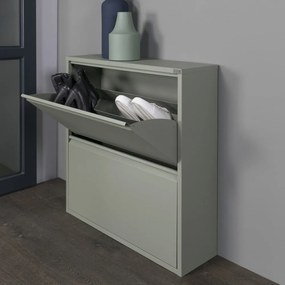 Зелено-сива метална етажерка за обувки Billy - Spinder Design