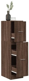 855166 vidaXL Шкаф органайзер, кафяв дъб, 30x41x118 см, инженерно дърво