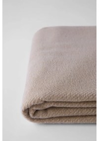 Кафяво одеяло със съдържание на памук Basics, 140 x 180 cm Plain - Euromant