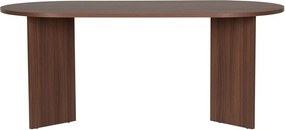 Трапезна маса с орехов декор 89,5x180 cm Sablin – Kalune Design