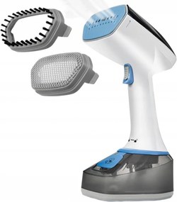 Уред за гладене с пара First Austria FA-5647-2, 1400W, 320 мл, 2 нива до 25 г/мин, Сухо гладене, Бял/син