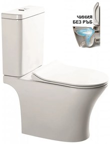 Моноблок ICC 7937P NEW, седалка и капак, порцелан, бял, 80x65x37см