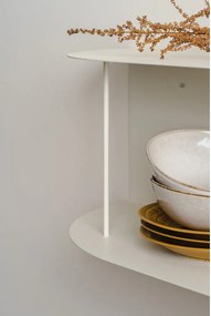 Бежов на няколко нива метален стенен рафт 80 cm Lina – noo.ma