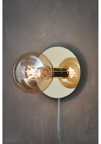 Стенна лампа в бронзов цвят Disc – Markslöjd