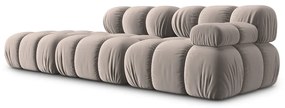 Светлокафяв кадифен модулен диван 282 cm Bellis – Micadoni
