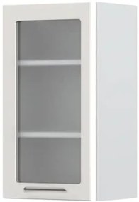 Висящ шкаф Modena V7-40-1KS with Витрина-White - Gray light