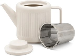 Бял порцеланов чайник с цедка 1,2 l Skagen – Bredemeijer