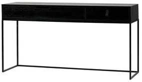 Конзолна маса от черен дъб Silas - WOOOD