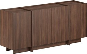 Скрин от декор от орех с отвор за кабели в тъмно естествен цвят 180x80x45 cm Dorma – Kalune Design