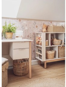 Бежов детски шкаф за книги 120x40 cm Miloo - Pinio