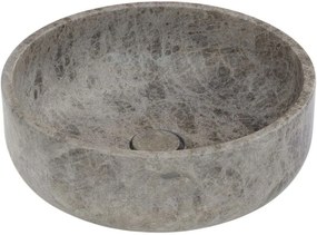 Мраморен умивалник Thalo Fossil II-Тъмно сиво