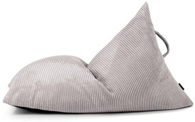 Светлосив детски пуф от рипсено кадифе Razzy – SLOWDOWN