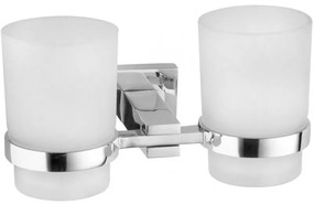 Mexen Vane двойна чаша за четки за зъби, хром - 7020952-00