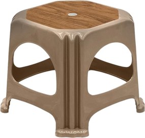 Табуретка Desia TopMebel от полипропилен в бежов цвят 35x35x32cm