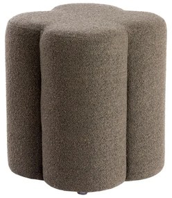 Кафява табуретка от плат букле Nalani – Light &amp; Living