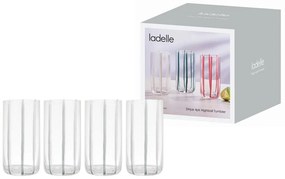 Стъклени чаши в комплект от 4 бр. 450 ml Stripe – Ladelle