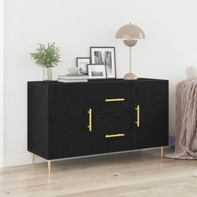 страничен шкаф Sonata H Черен дъб 100x36x60 см от инженерна дървесина