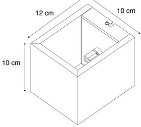 Комплект от 2 интелигентни стенни лампи орехово дърво с WiFi G9 - Transfer