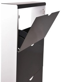 Черна метална стойка за обувки 51x138x16 cm – Household Pleasure