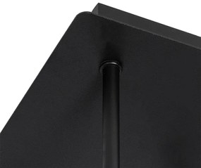 Модерна таванна лампа черна със злато 5-лампа - Athens Wire