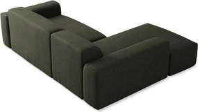 Зелен ъглов диван (ляв ъгъл) Keli – Makamii