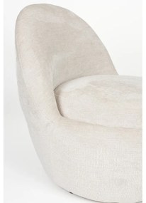 Кремаво кресло Nash – White Label