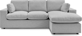 Светлосив ъглов диван Belair – Bobochic Paris