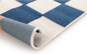 Син/кремав килим за открито и закрито 160x230 cm Cuadros – Universal